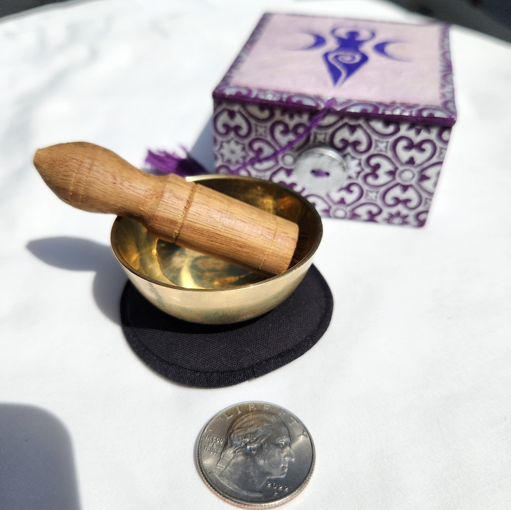 Adorable Tiny Handcast Meditation Bowl